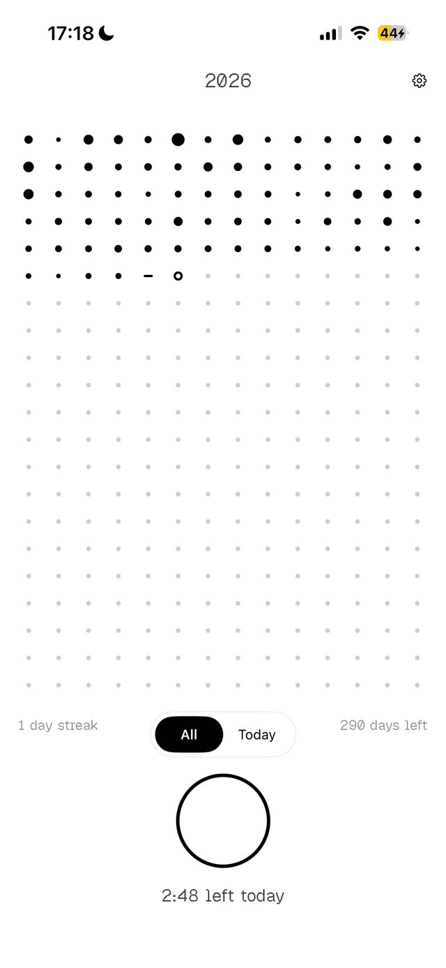 AI Voice Diary app - home screen